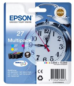 Epson Alarm Clock 27 STD C/M/Y Multipack Ink Cartridge
